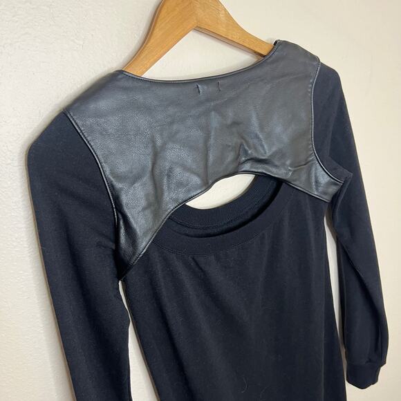 Monrow Black Long Sleeve Supima Dress XS - Picture 7 of 11